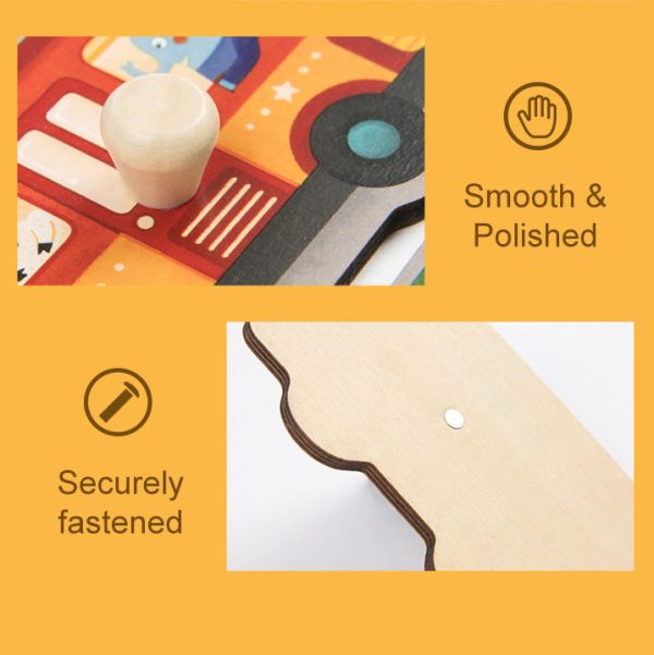 Big Knob Handle Wooden Baby Toddler Children Jigsaw Puzzle