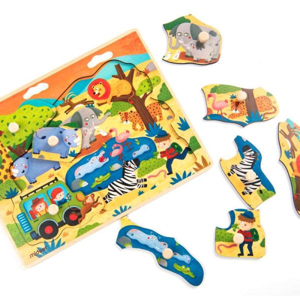 Big Knob Handle Wooden Baby Toddler Children Jigsaw Puzzle