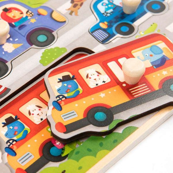 Big Knob Handle Wooden Baby Toddler Children Jigsaw Puzzle