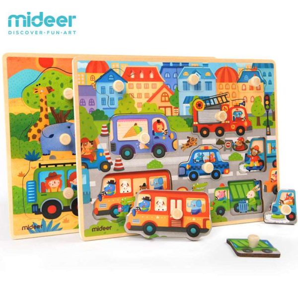 Big Knob Handle Wooden Baby Toddler Children Jigsaw Puzzle