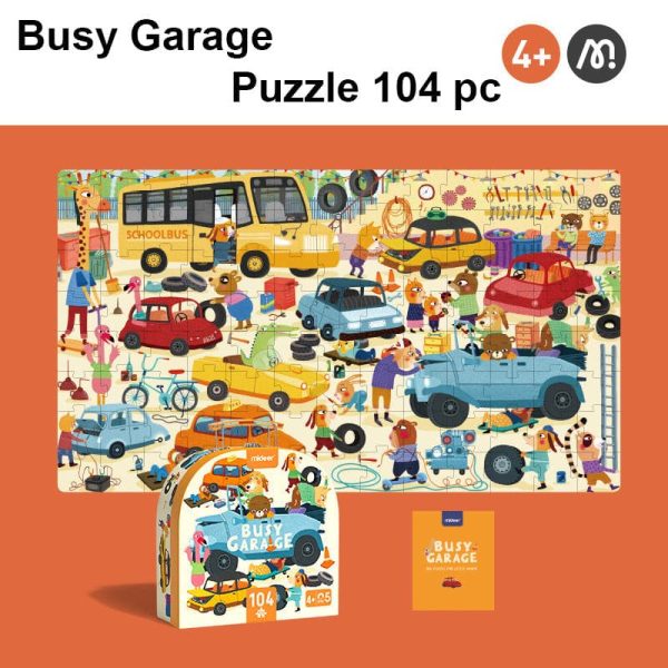Busy Garage Children Jigsaw Puzzle Perfect Birthday Gift