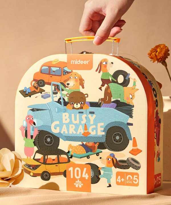 Busy Garage Children Jigsaw Puzzle Perfect Birthday Gift