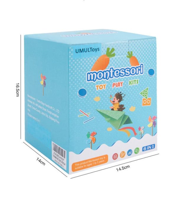 5 in 1 Wooden Montessori inspired Puzzle Game Box