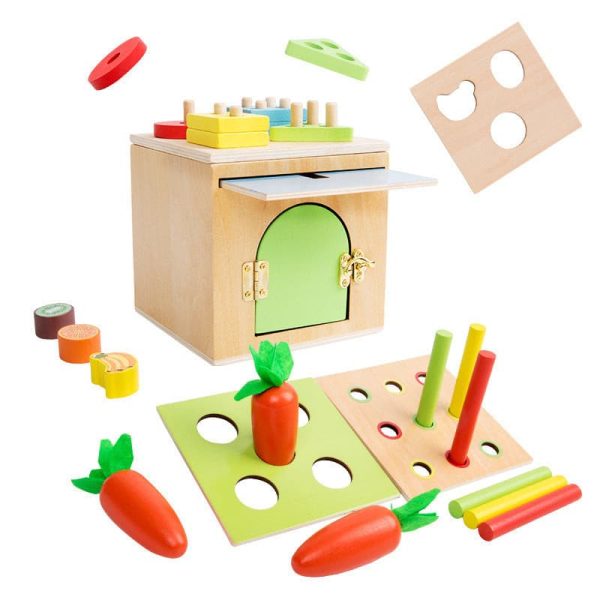 5 in 1 Wooden Montessori inspired Puzzle Game Box