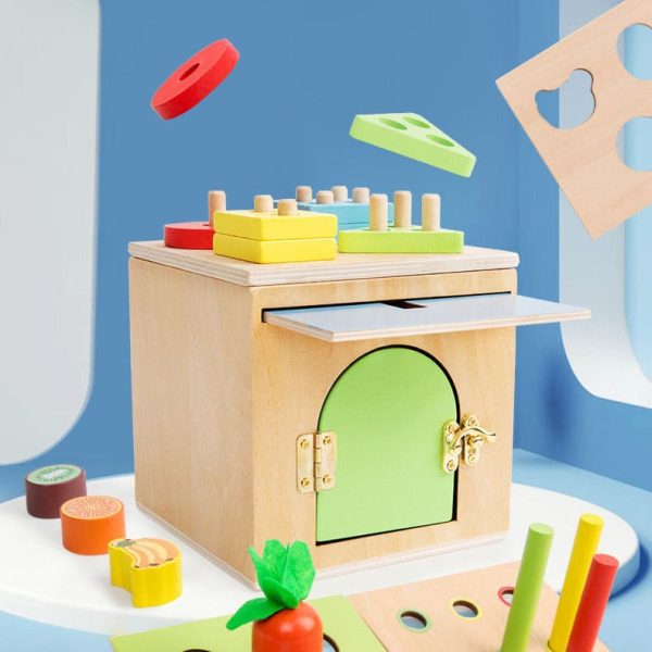 5 in 1 Wooden Montessori inspired Puzzle Game Box