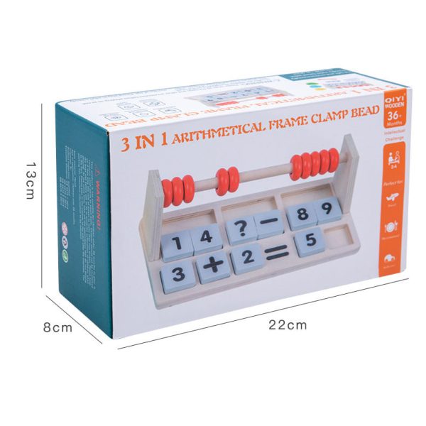 3 in 1 Math Board. Early Learning. Math Educational Toy