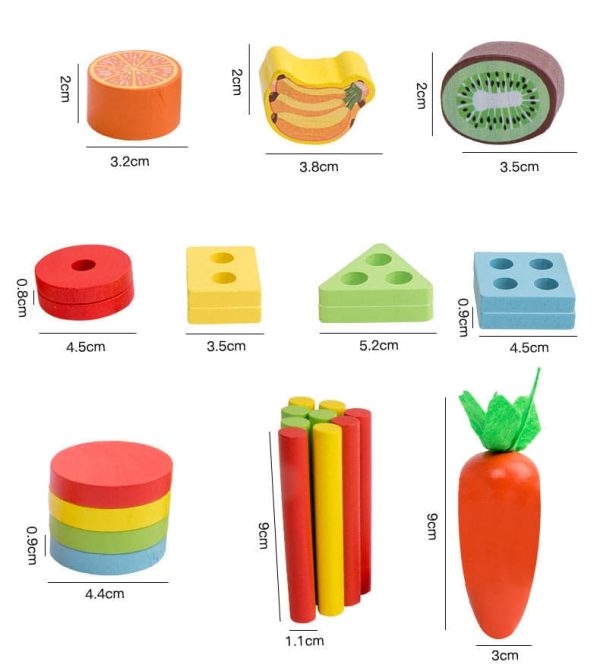 5 in 1 Wooden Montessori inspired Puzzle Game Box