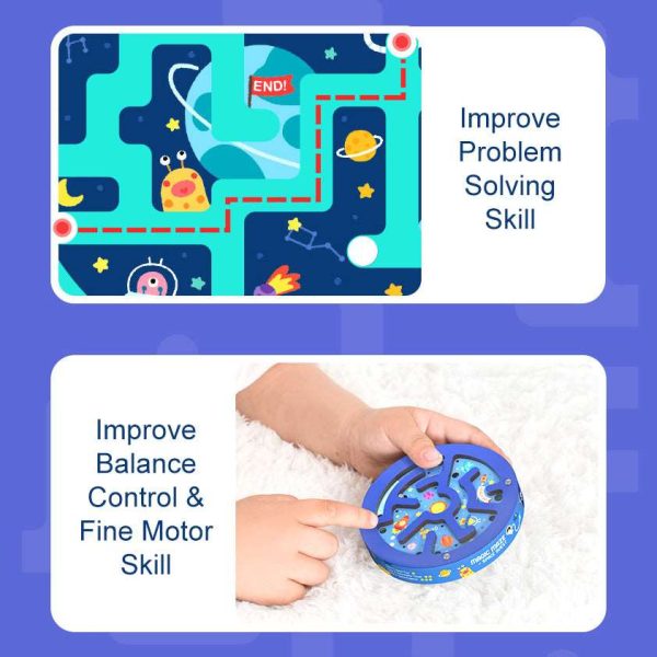 Double Sided Marble Maze. Fine Motor Skill development