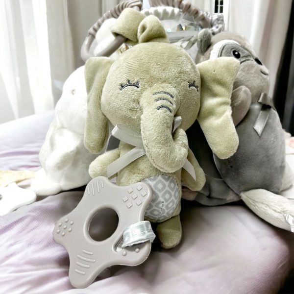 Baby Trio Stroller Toy with Silicone Teether