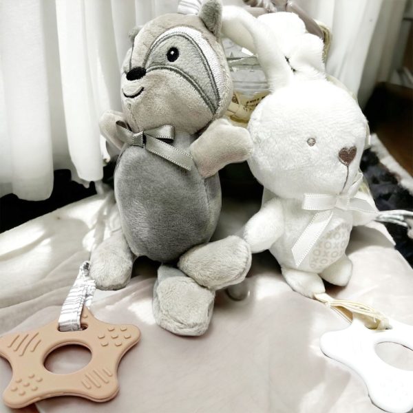 Baby Trio Stroller Toy with Silicone Teether