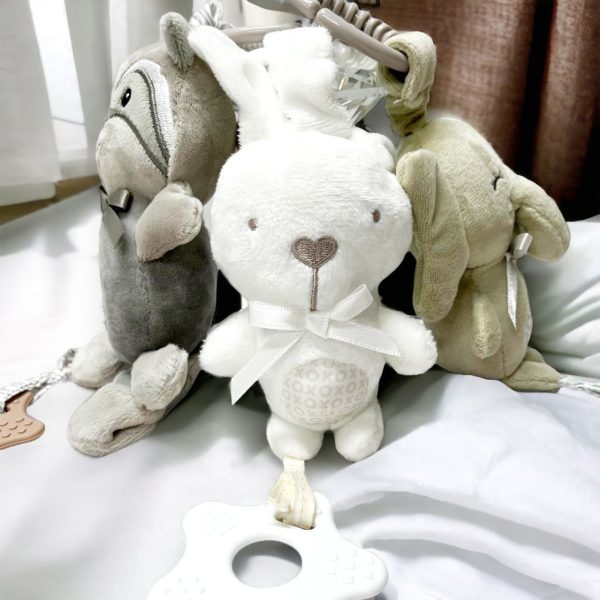 Baby Trio Stroller Toy with Silicone Teether