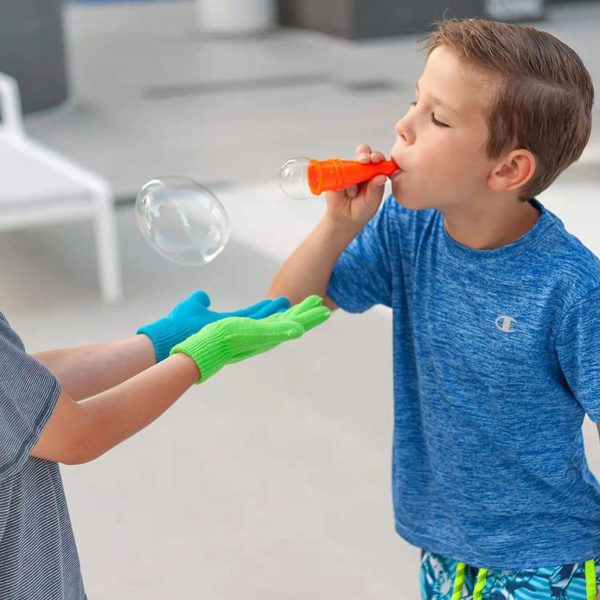 Bubble Glove, Blower & Tray. STEM Toy with bubbles