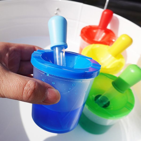 Colour droppers and cups set. Montessori inspired learning