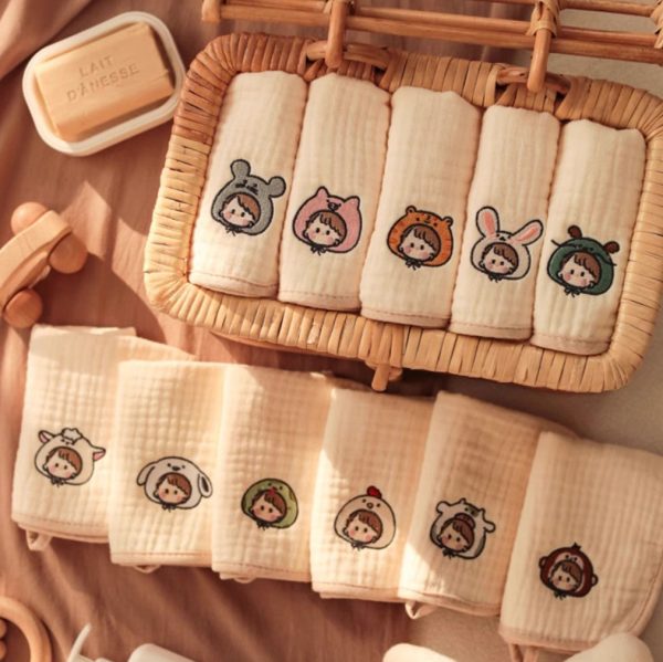 Customised children wash cloth, Personalised Party Favours