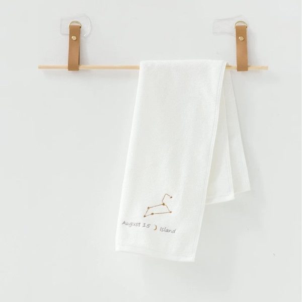 Customised Constellation Embroidery Towel Personalised Birthday Gift
