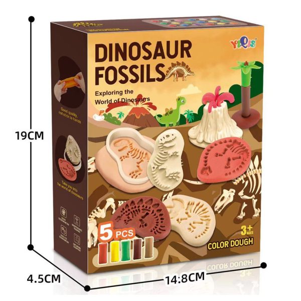 Dinosaur Fossil, World Map, Planet Play dough Mould Set