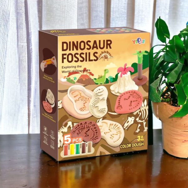 Dinosaur Fossil, World Map, Planet Play dough Mould Set