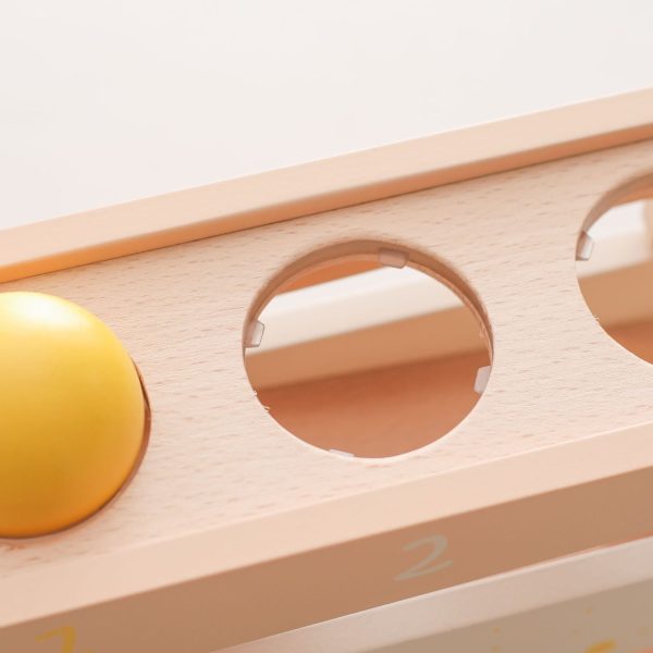 Changeable car track to knocking ball ramp glider wooden toy